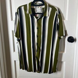 Striped Button Up Short Sleeve